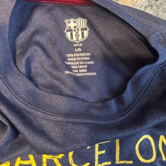 Kids FCBarcelona Soccer Jersey Shirt - Picture 2 of 2